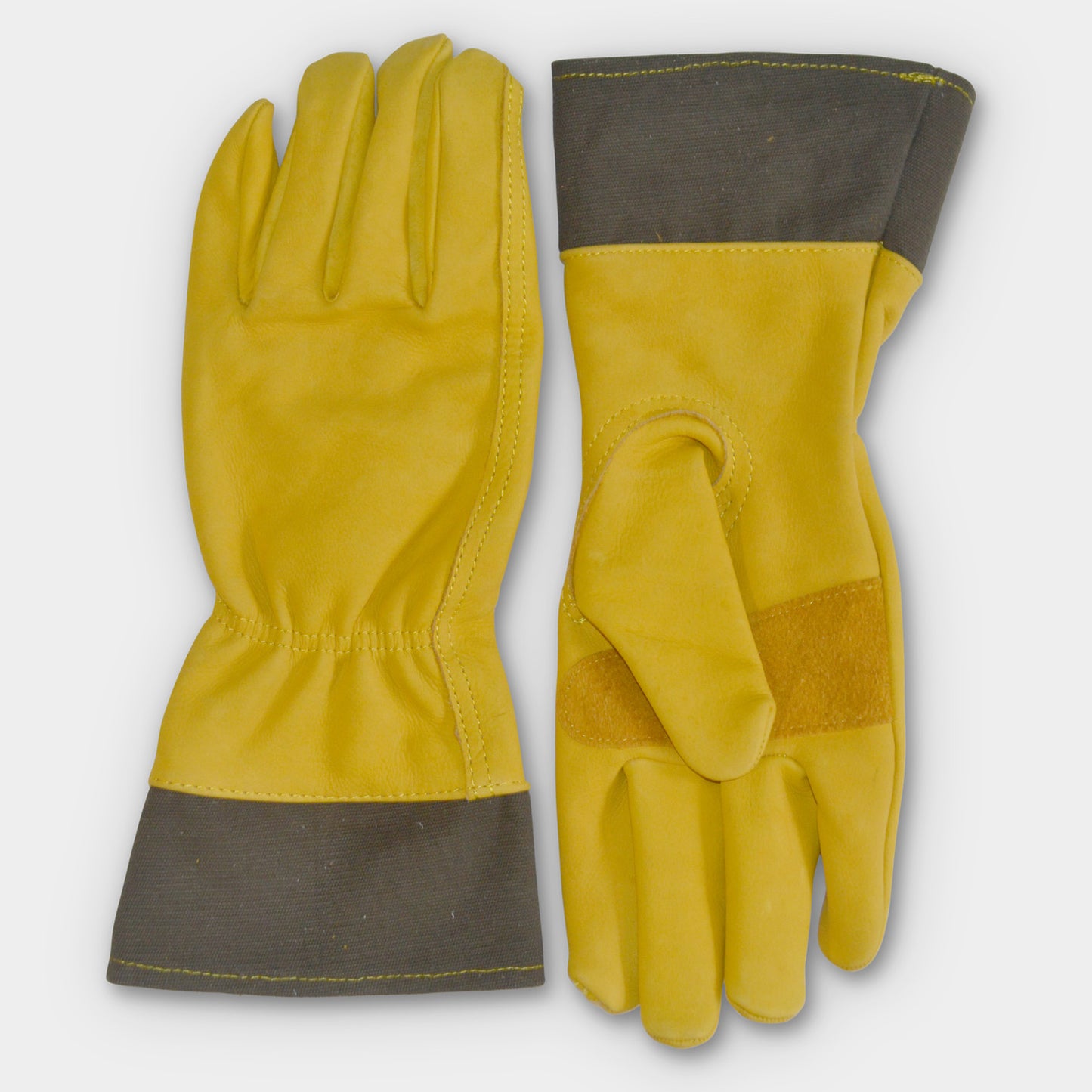 Leather Gauntlet Work Gloves