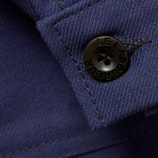 Le Laboureur Cotton Twill Work Jacket in Navy | French Work Jacket ...