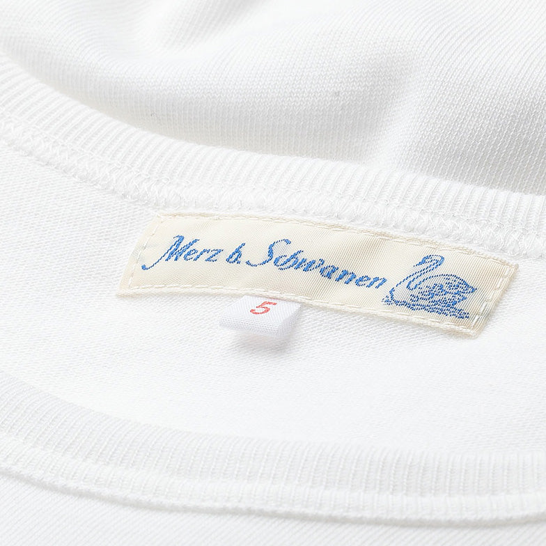 
                  
                    Merz b. Schwanen 1950's Crew Neck T-shirt - White
                  
                